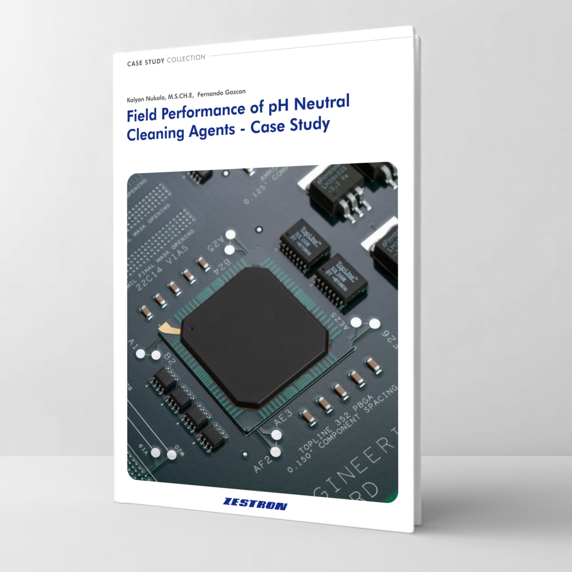 closeup of a component on a printed circuit board 