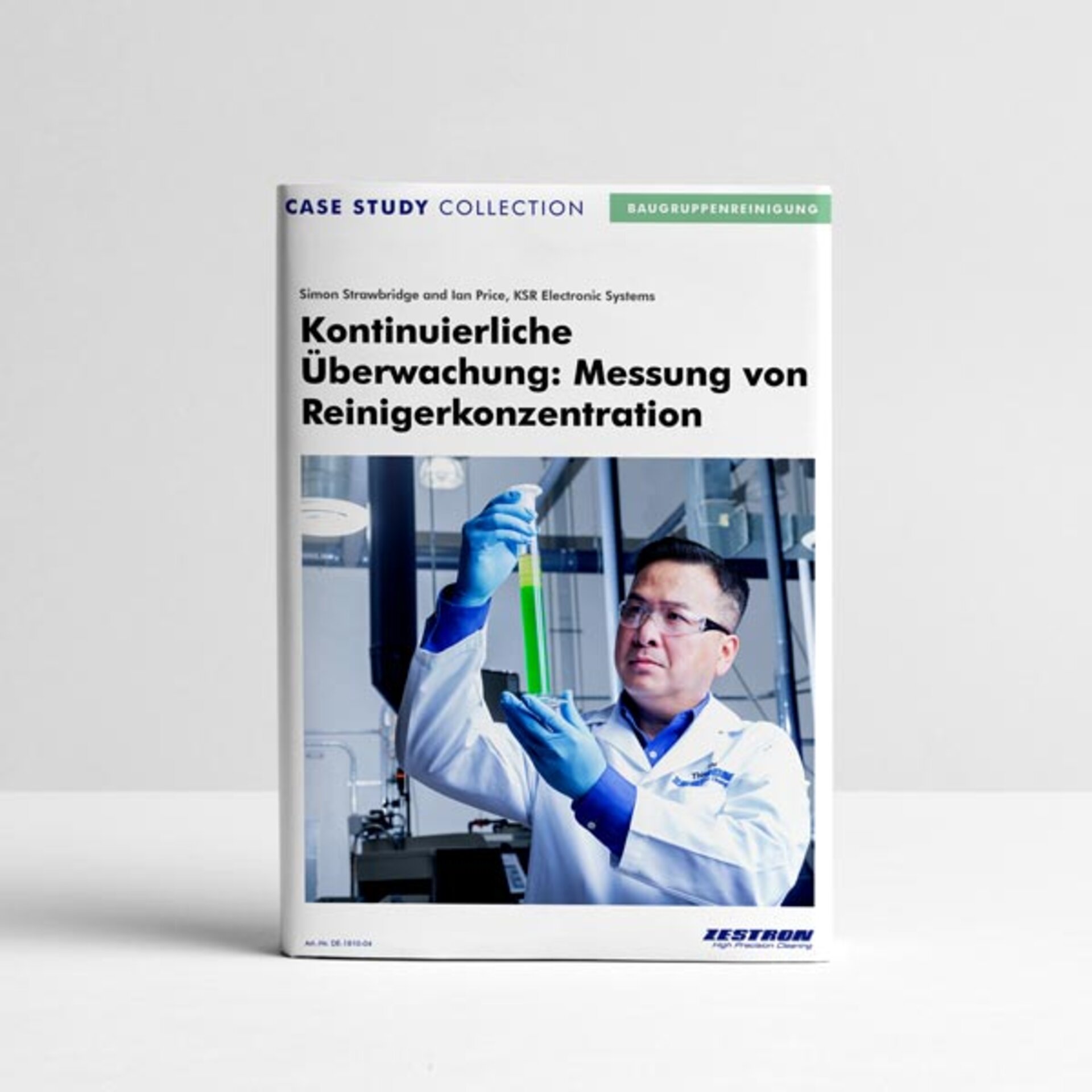 Baugruppenreinigung Messung Reinigerkonzentration | © Zestron Whitepaper-Cover zum Thema Messung der Reinigerkonzentration bei der Baugruppenreinigung. | © Zestron